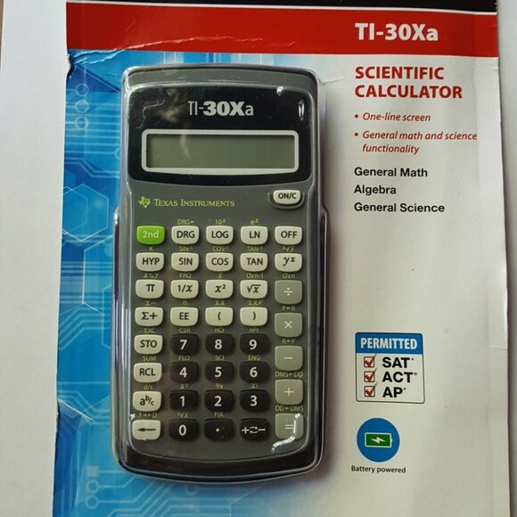 Texas Instruments TI-30Xa Scientific Calculator General Math Science Algebra New - Picture 2 of 6